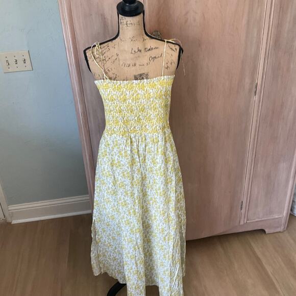 J. Crew Paloma dress Liberty floral boho garden party smocked adjustable vacay L - Picture 11 of 16